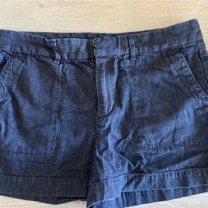 Women’s denim shorts.